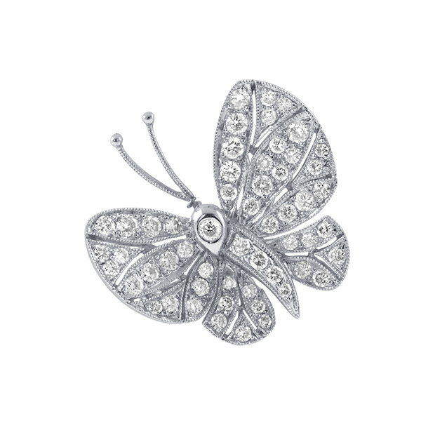 蝴蝶造型鑽石胸針